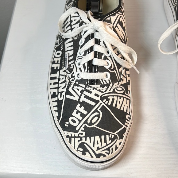 Vans Authentic OTW Repeat Black/True White Men's Classic Skate Shoes Size 12 - Picture 3 of 15